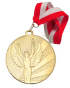 Medal Wiktoria złoty 50mm z wstążką