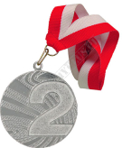 Medal srebrny uniwersalny z wstążką