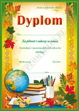 Dyplom za pilność