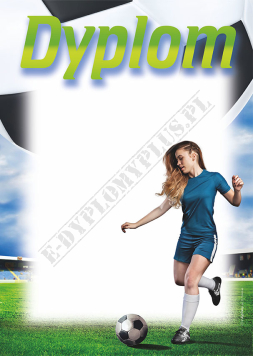 Dyplom sportowy - piłka nożna- kobiety