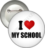 Przypinka "I love MY SCHOOL"