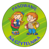 Przypinka "Pasowanie na czytelnika"