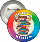 Przypinka "Miłośnik książek"