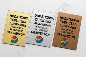 Tabliczka dodatkowa do pucharów i statuetek