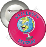 Przypinka "Najlepszy geograf"