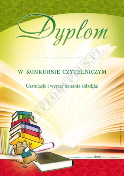Dyplom za Konkurs Czytelniczy