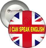 Przypinka "I CAN SPEAK ENGLISH"
