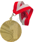 Medal złoty uniwersalny z wstążką