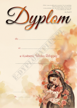 Dyplom za Konkurs Wiedzy Religijnej