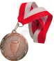 Medal brązowy 32mm z wstążką
